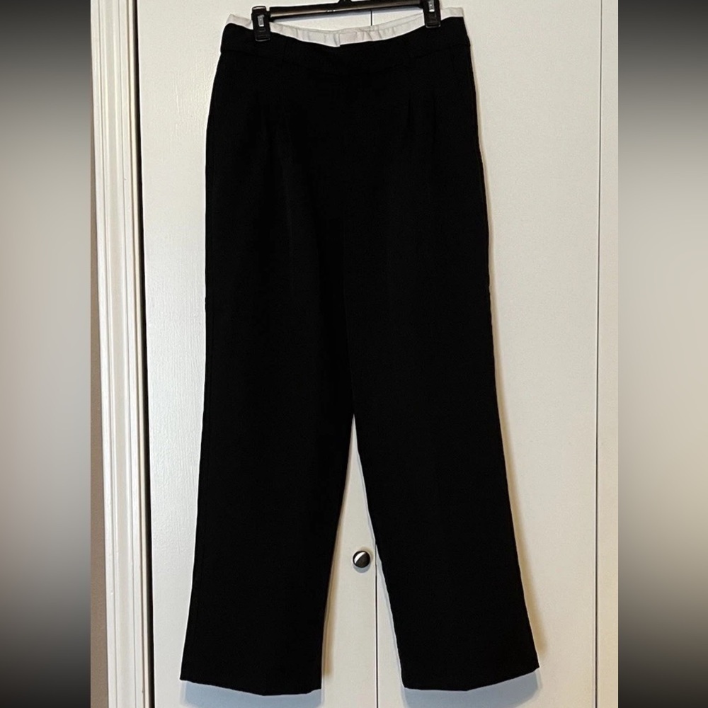 No Boundaries Double Waistband Twill Trousers Womens Black Size M